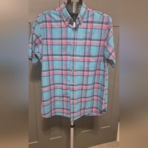 Pendleton Country Traditionals Plaid Short Sleeve Button Down Shirt Made in USA